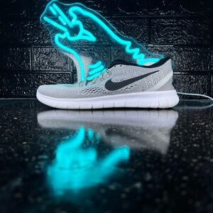 Nike Free RN Flyknit Men’s Walking CrossFit Training Running Shoes Grey - 11.5